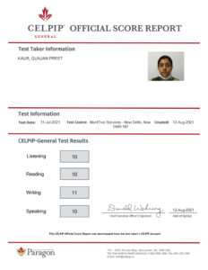 Fake CELPIP certificate for sale
