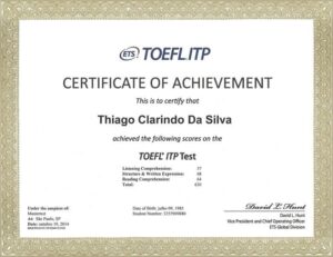 TOEFL CERTIFICATE WITHOUT EXAM